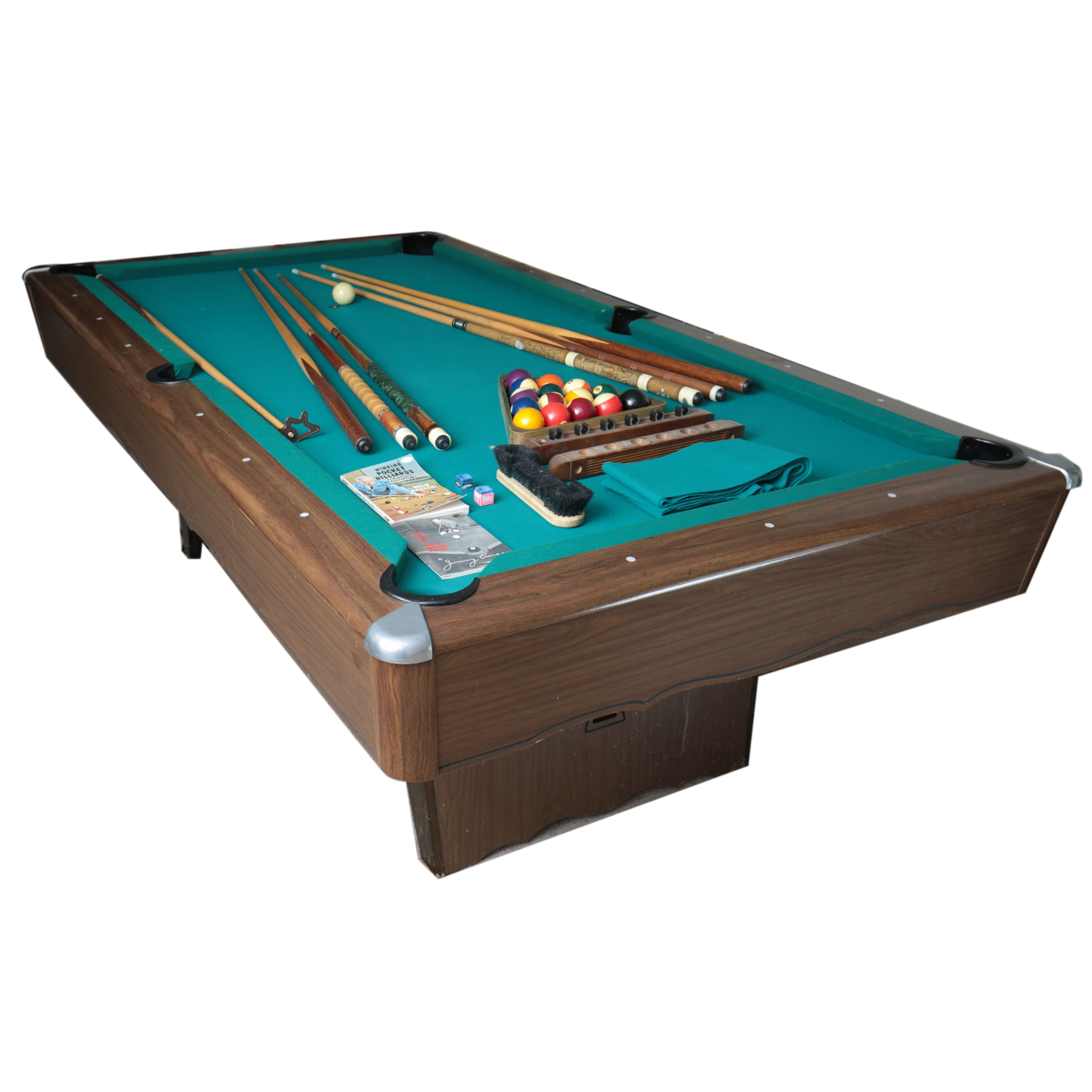 Minnesota Fats Pool Table "The Hustler" with Cues & Accessories EBTH